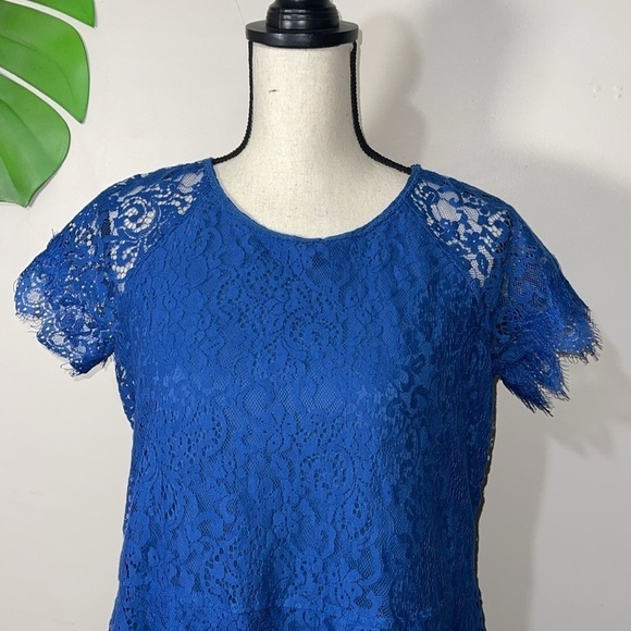 Free People Stardust Lace Dress in Blue Sz. Small - Picture 10 of 13